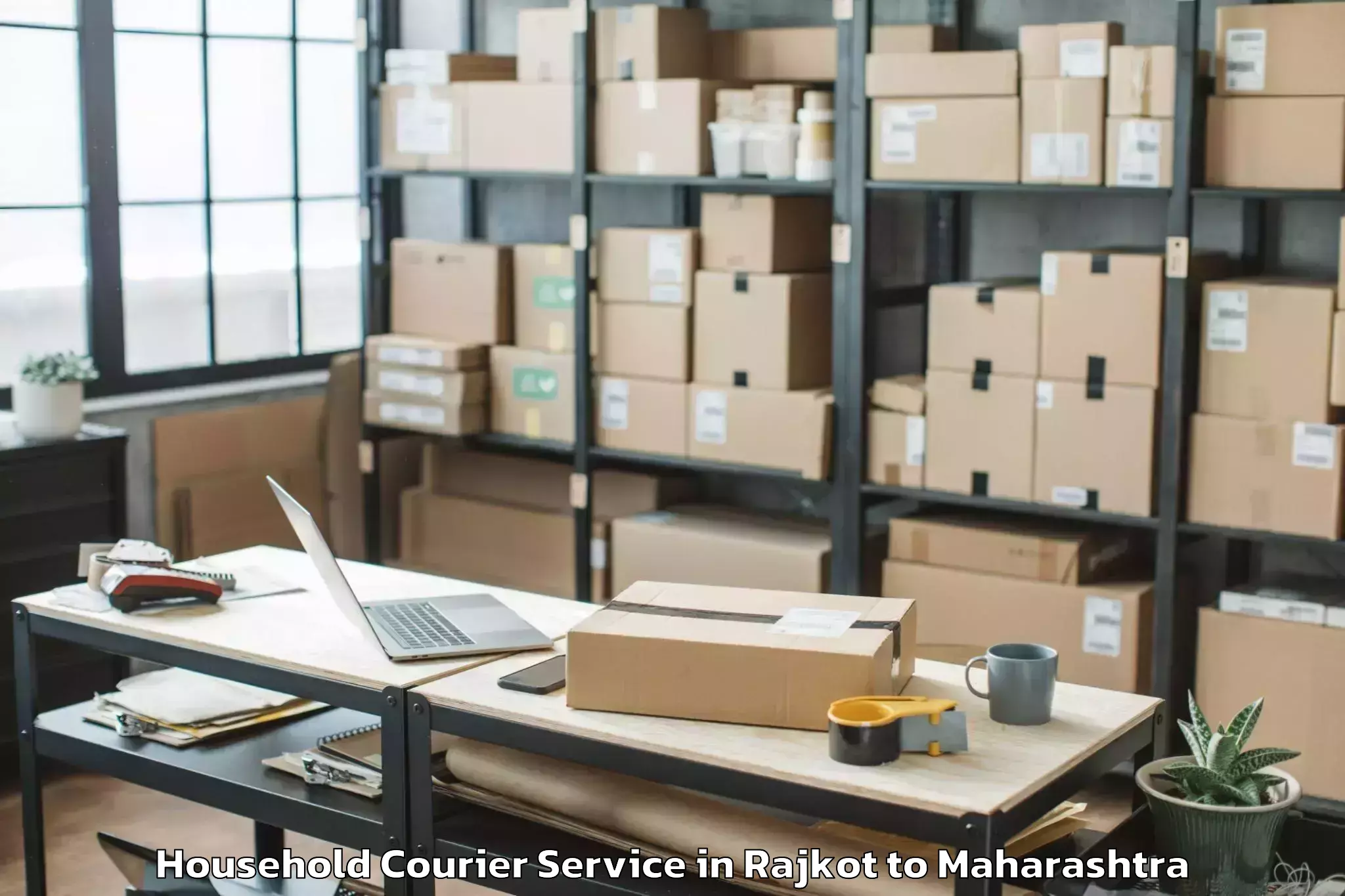 Reliable Rajkot to Poladpur Household Courier